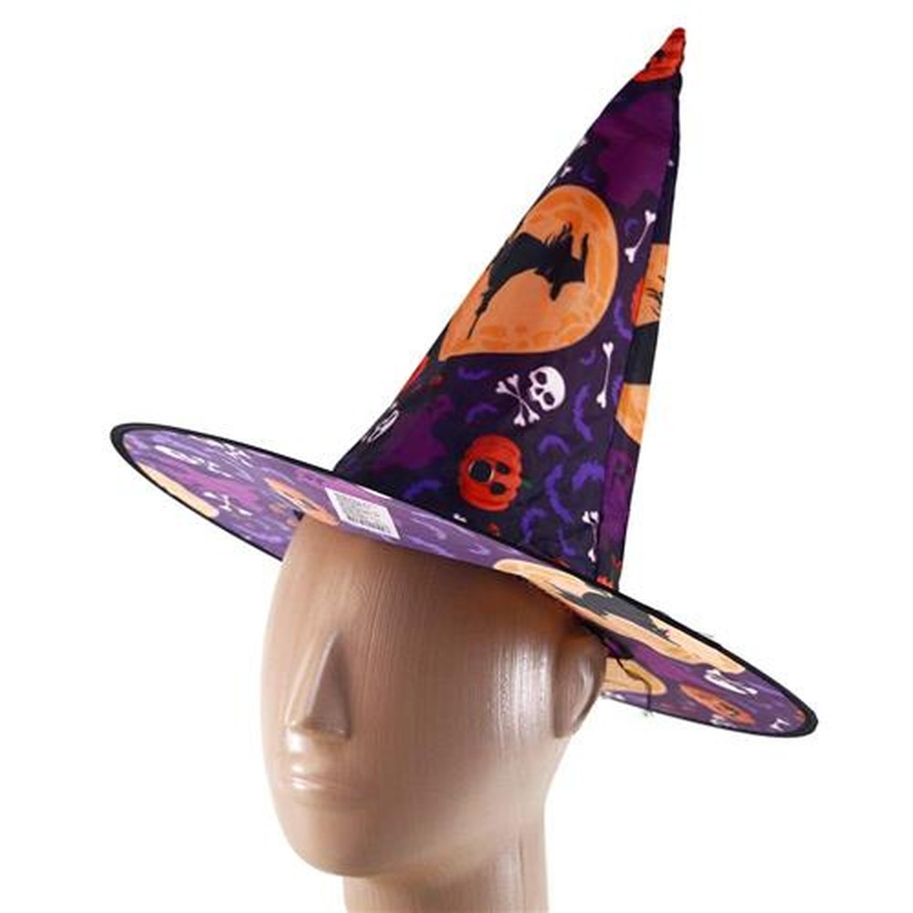 Chapéu De Bruxa Estampado Halloween