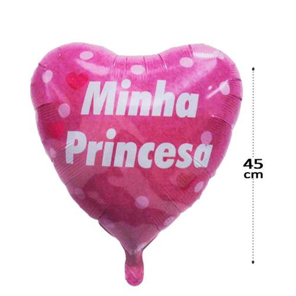 Balão Inflável Coração Minha Princesa