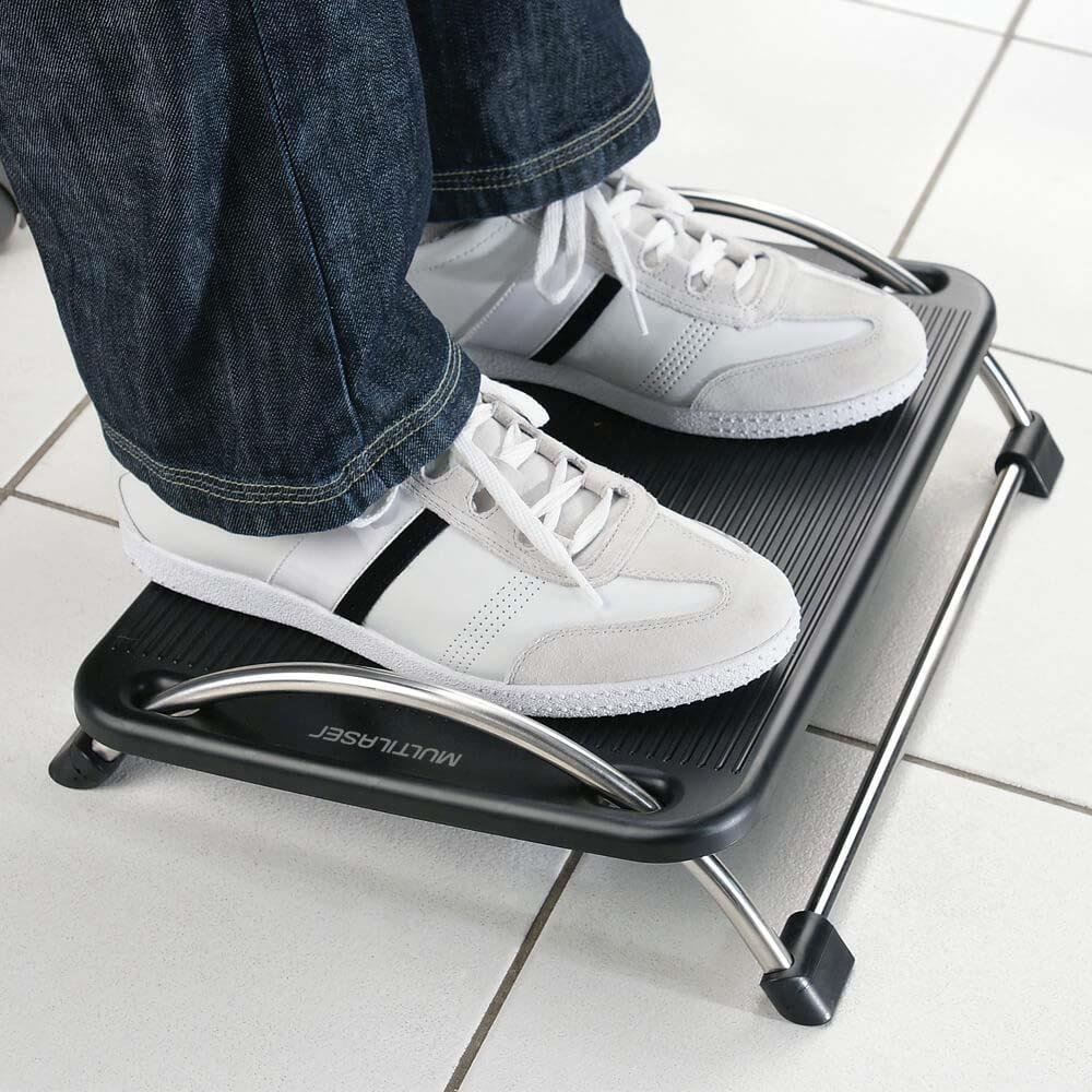Apoio de Pe Multi Ergonomico Reclinavel Preto - AC059.