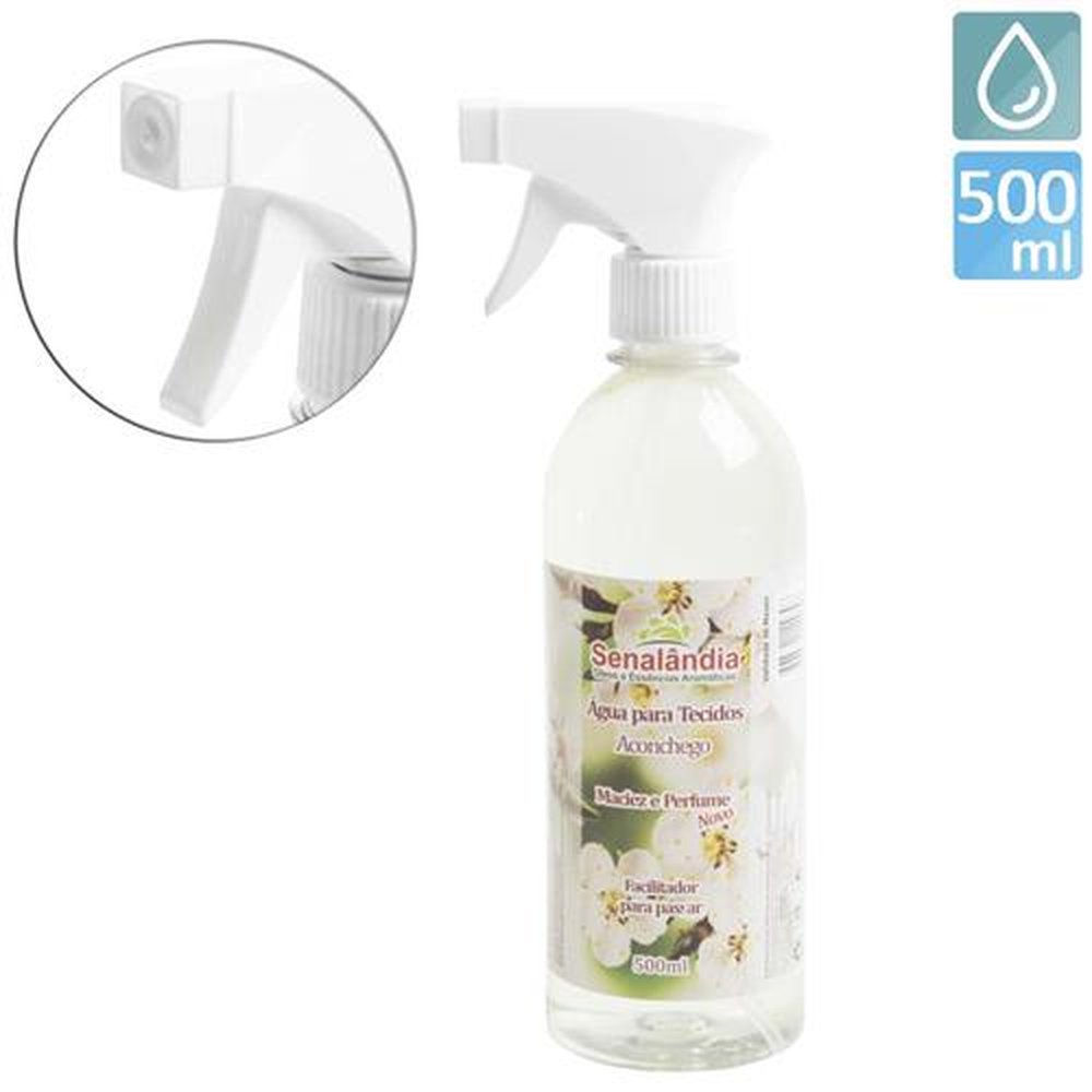 Agua Perfumada Para Tecidos 500Ml Aroma Aconchego