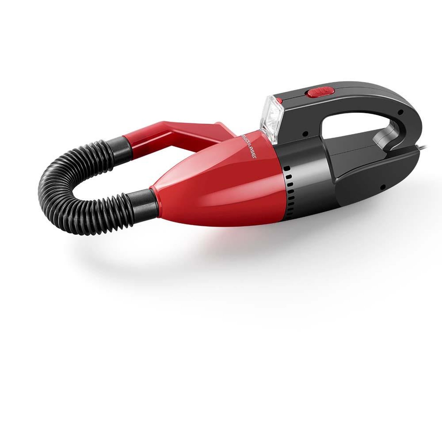 Aspirador de Pó Automotivo 1500pa 12v 60w Funcao Solido e Liquido Com Mangueira Vermelho Multilaser
