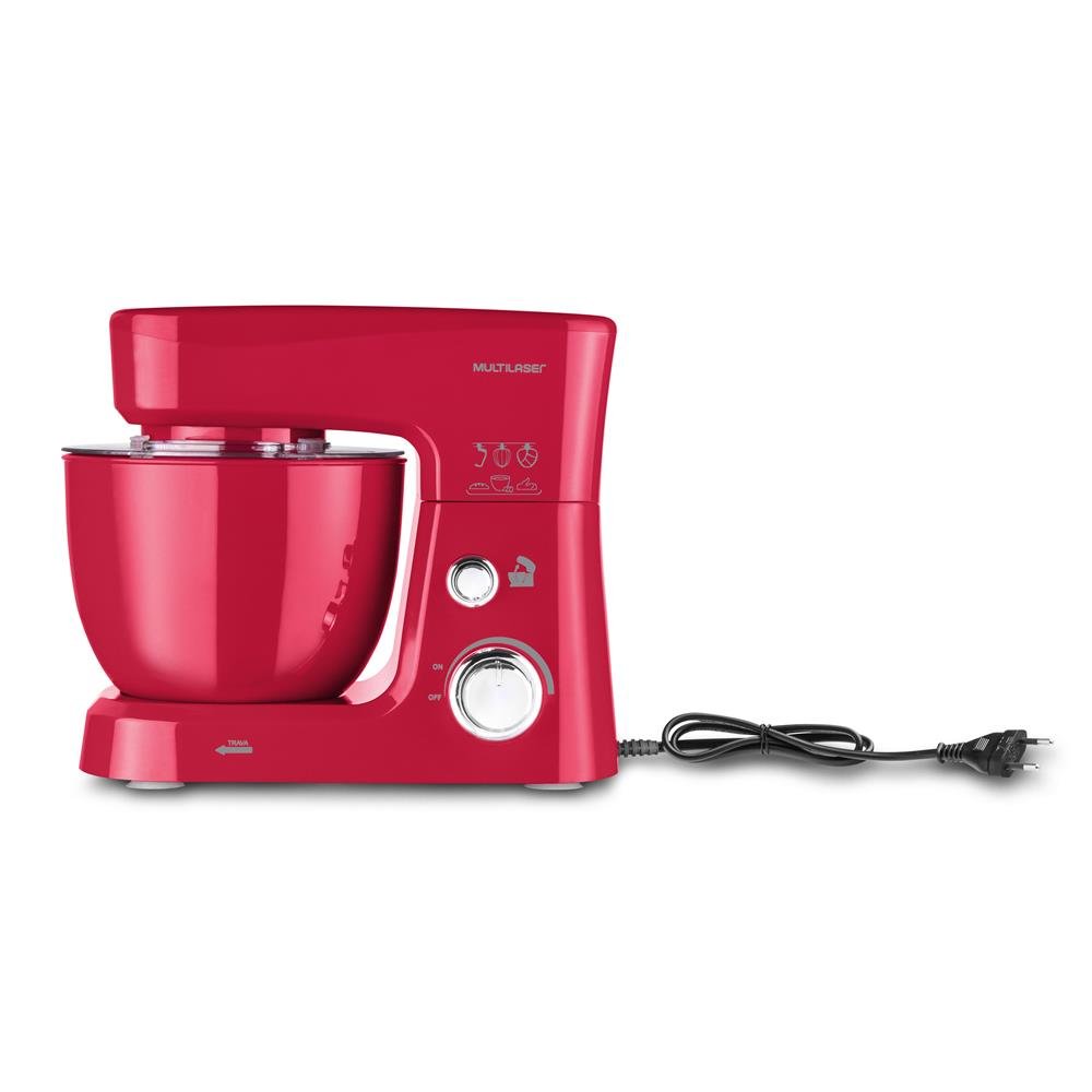 Batedeira Planetária Multilaser 3,5L 220V-500W Vermelha