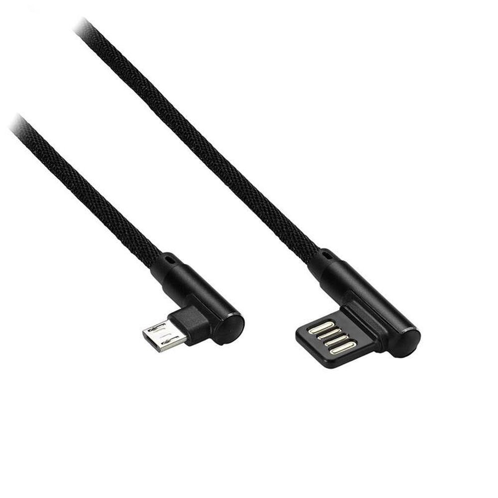 Cabo Gamer Micro USB Material Nylon Trançado 1,2M de Comprimento Preto Warrior - WI388