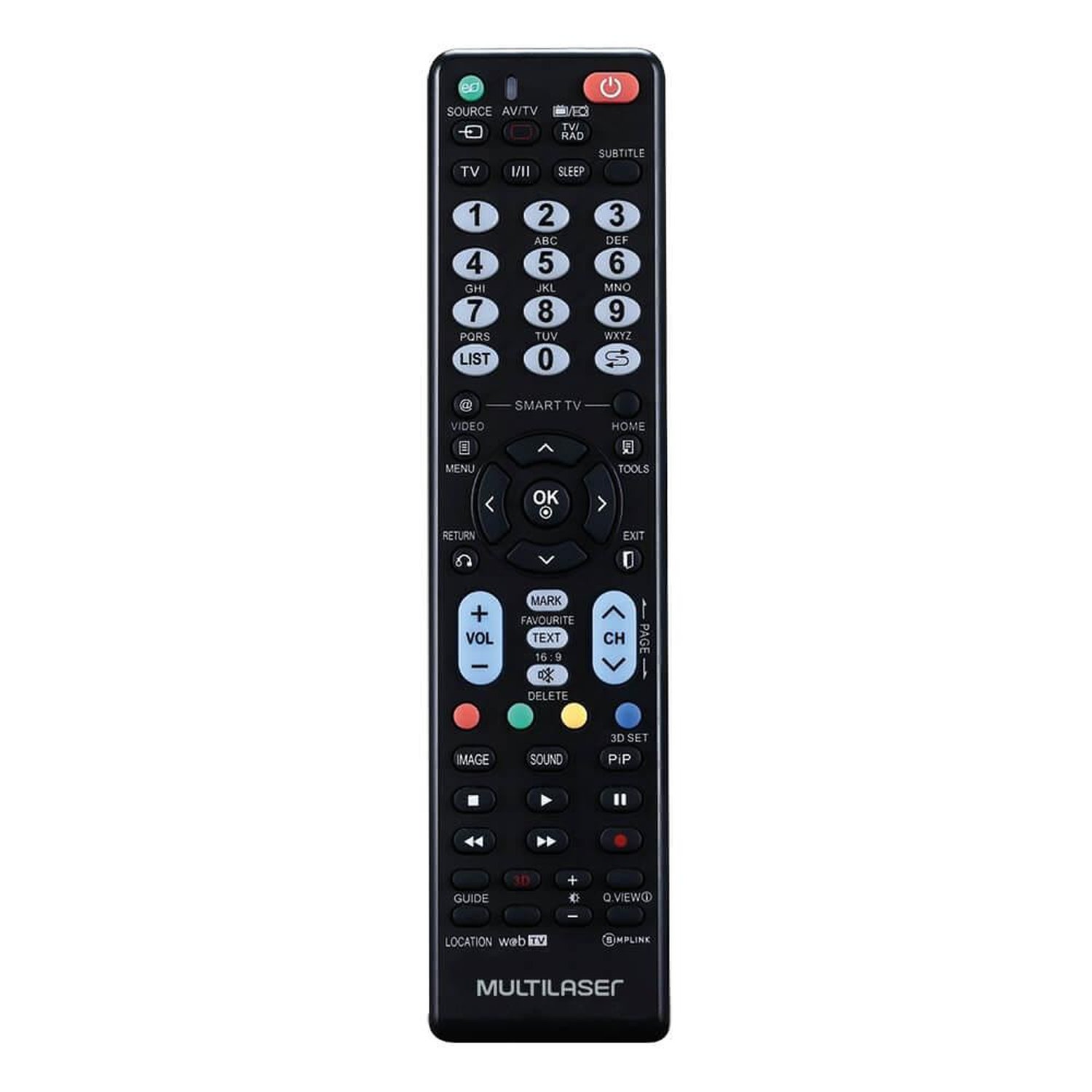 Controle Remoto Tv Lg Preto Multilaser - AC316