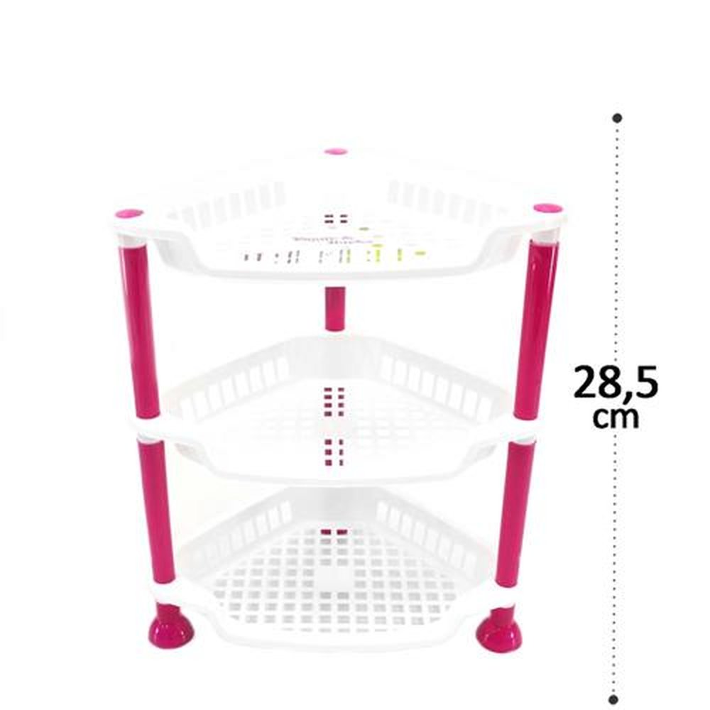 Prateleira Multiuso De Plástico Com 3 Andares