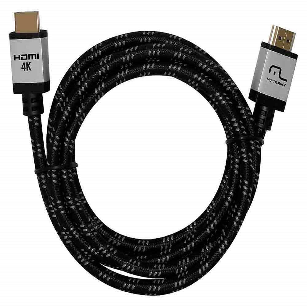 Cabo HDMI Multilaser WI295 2.0 Nylon 4K 1,8m