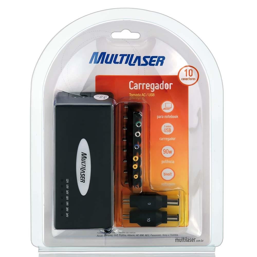 Carregador Universal Para Laptop 90W Multilaser CB007