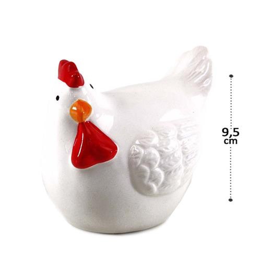 Enfeite Decorativo De Porcelana Galinha