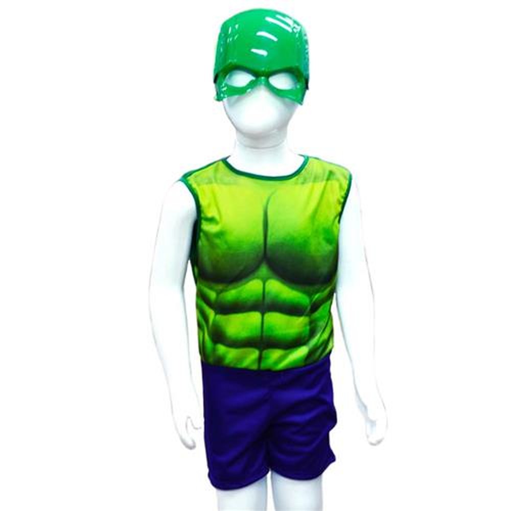 Kit Fantasia De Herois Top Heroes Com Máscara