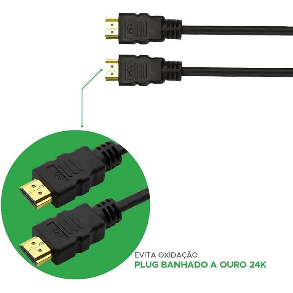 Cabo Pix HDMI 10 Metros 2.0 19 Pinos 4k 018-2230