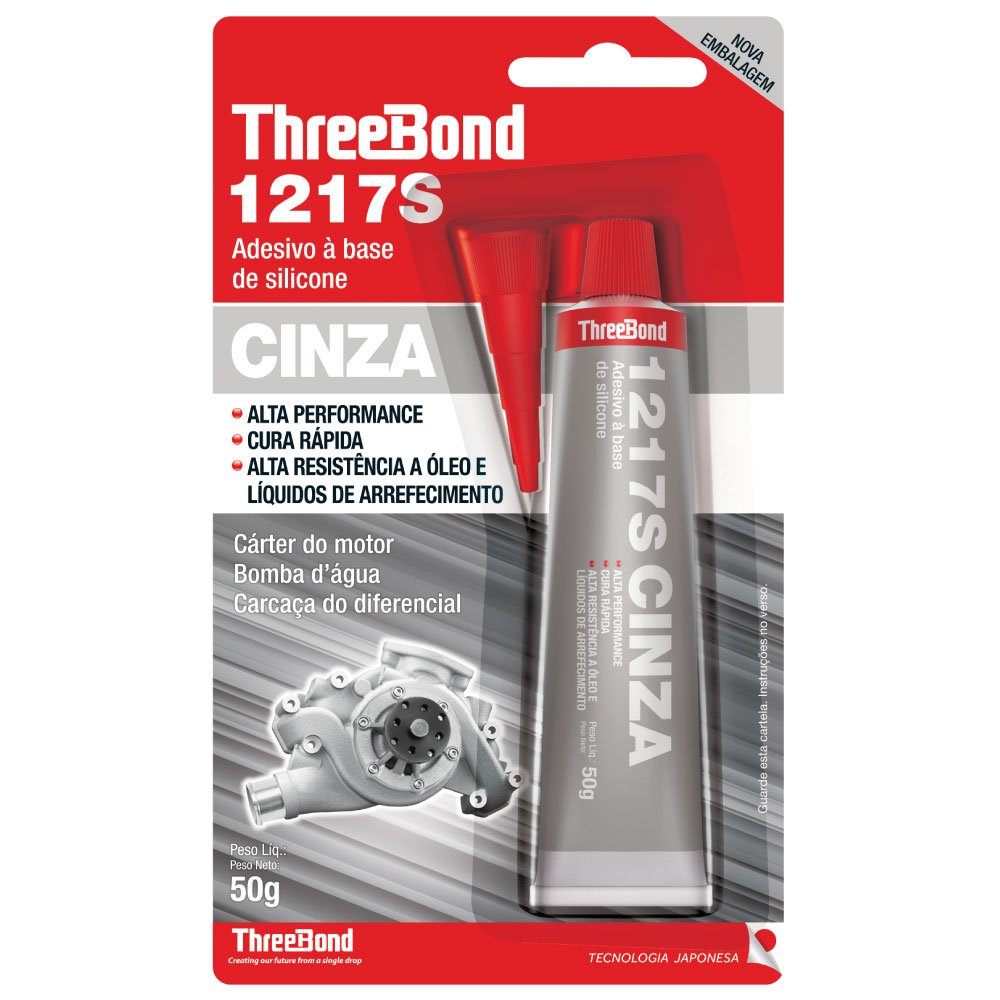 Silicone Alta Temperatura Three Bond Cinza 1217 S 50 G