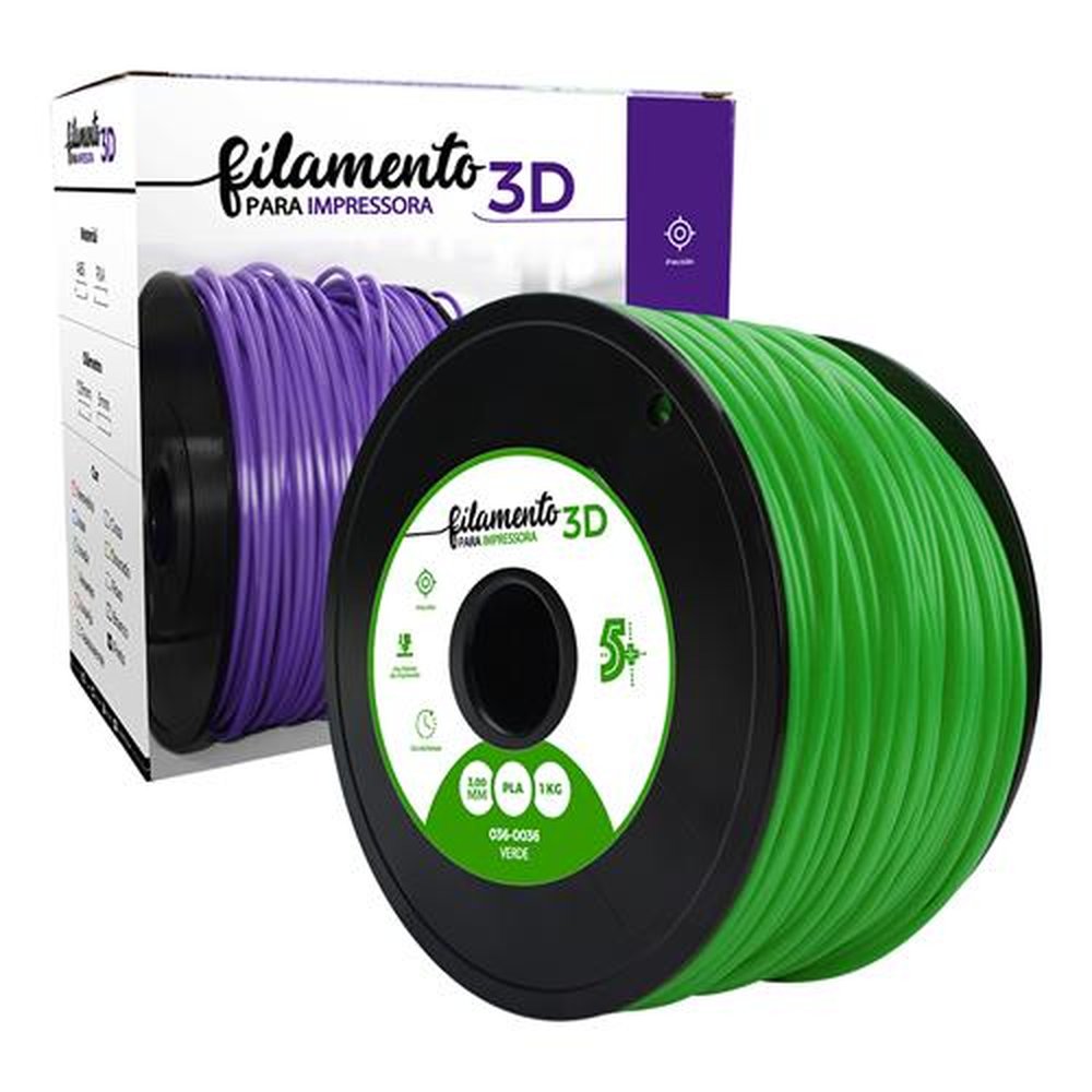 Filamento PLA Verde - 3mm - 1KG