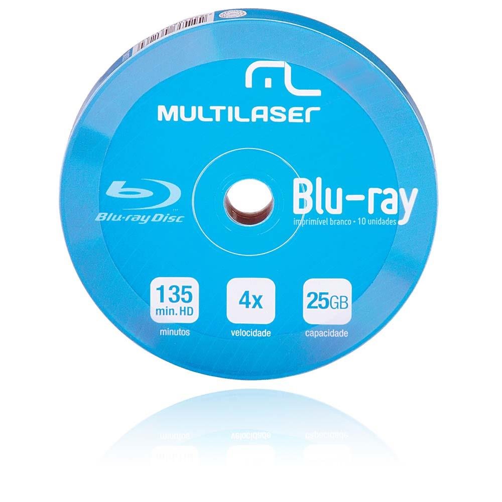Mídia Dvd-R Multilaser Shrink Blue Ray Pino C/10 - DV057