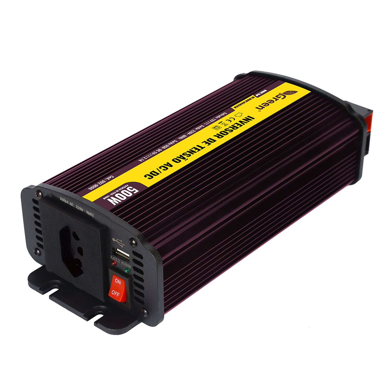 Inversor De Tensao 12V 500w USB 5V 2.1a - 220v