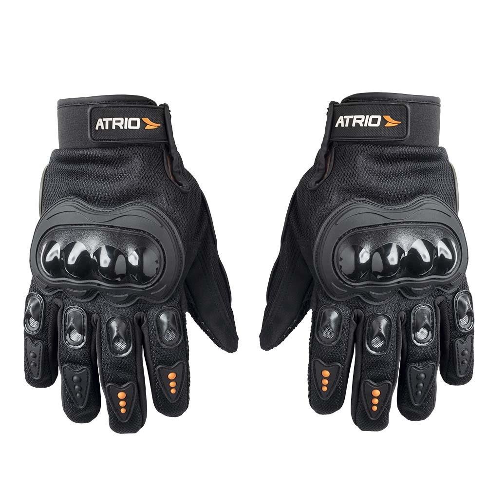 Luva Moto Street Tam. GG com Protetor Dorso e Palma Dedo Longo Atrio - MT042