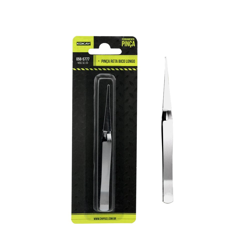 Pinça Reta Bico Longo Sc-25