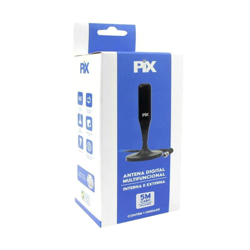 Antena Interna Hdtv 1,8m Pix
