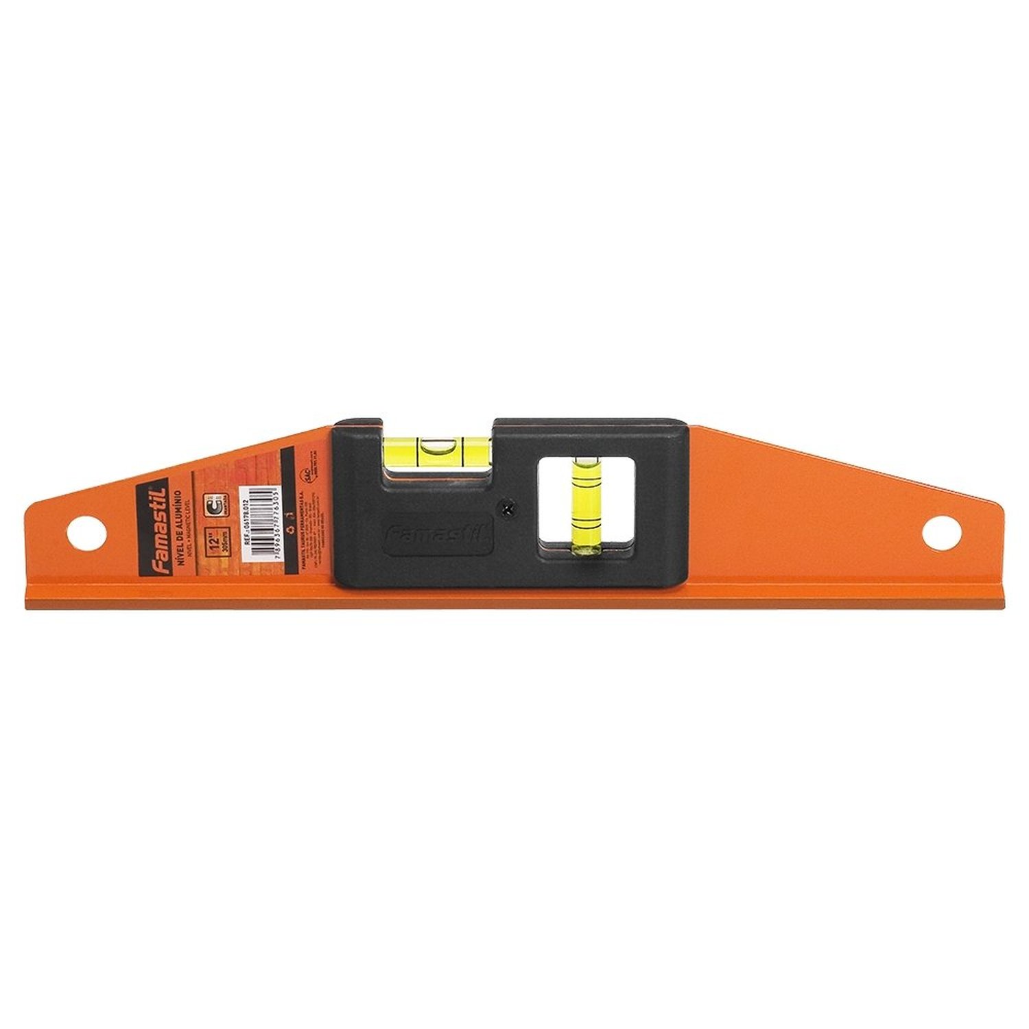 Nível Alumínio Famastil Trapezoidal 12p 30cm