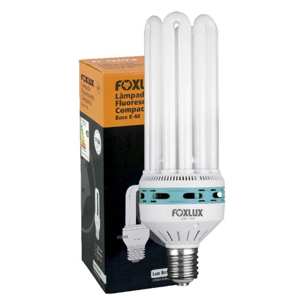 lampada fluorescente compacta espiral 36w 6400k 127v