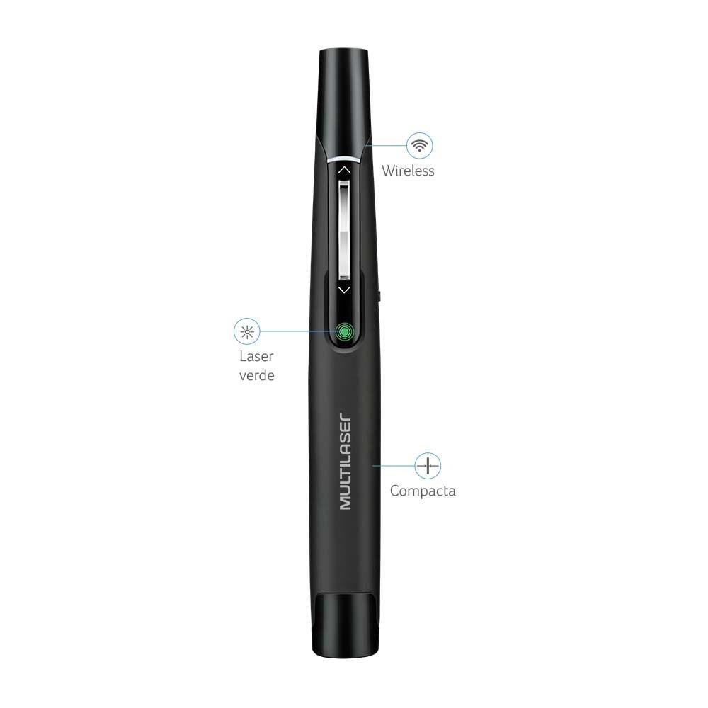 Presenter Laser Point 2.4Ghz Laser Verde Multilaser - AC278
