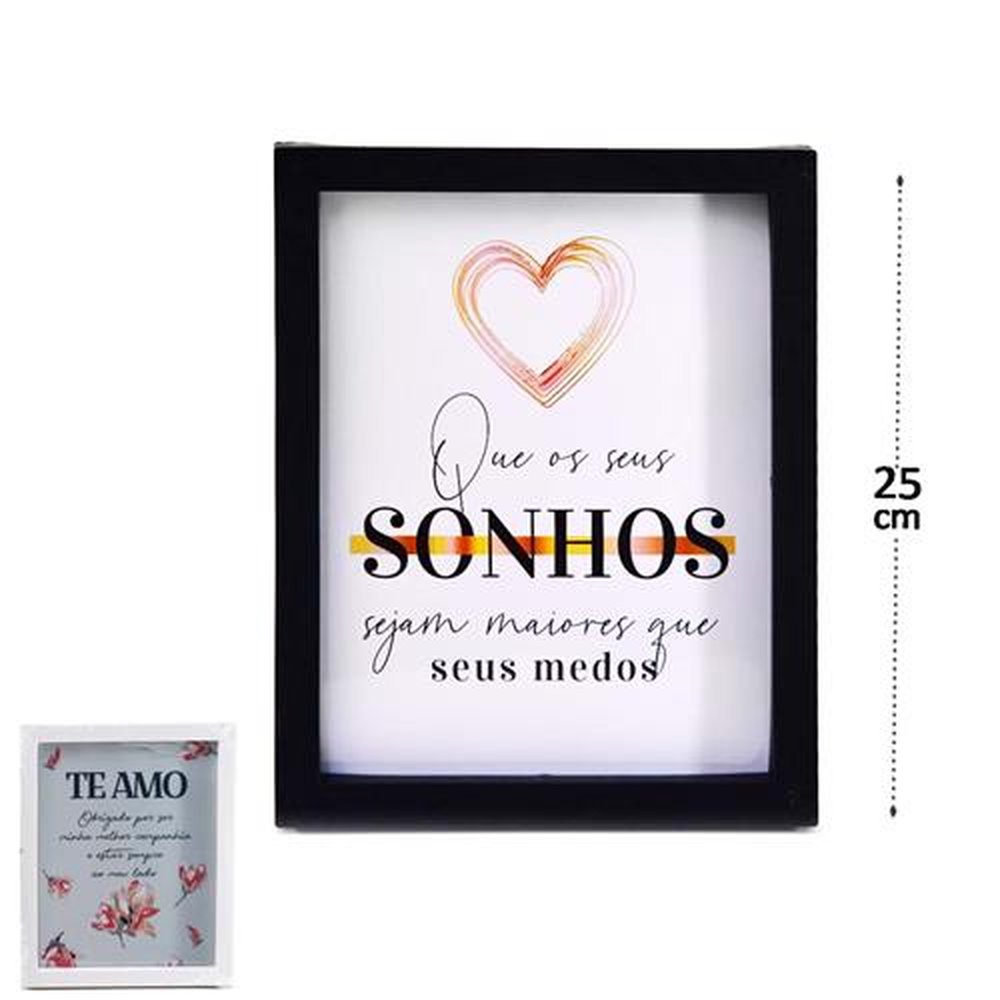 Quadro Decorativo De Plástico 20Cm X 25Cm