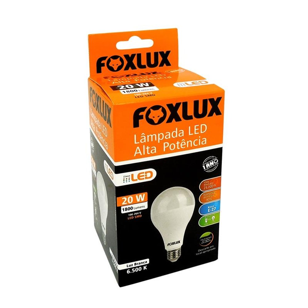 Lampada Led 20W 6500K Foxlux