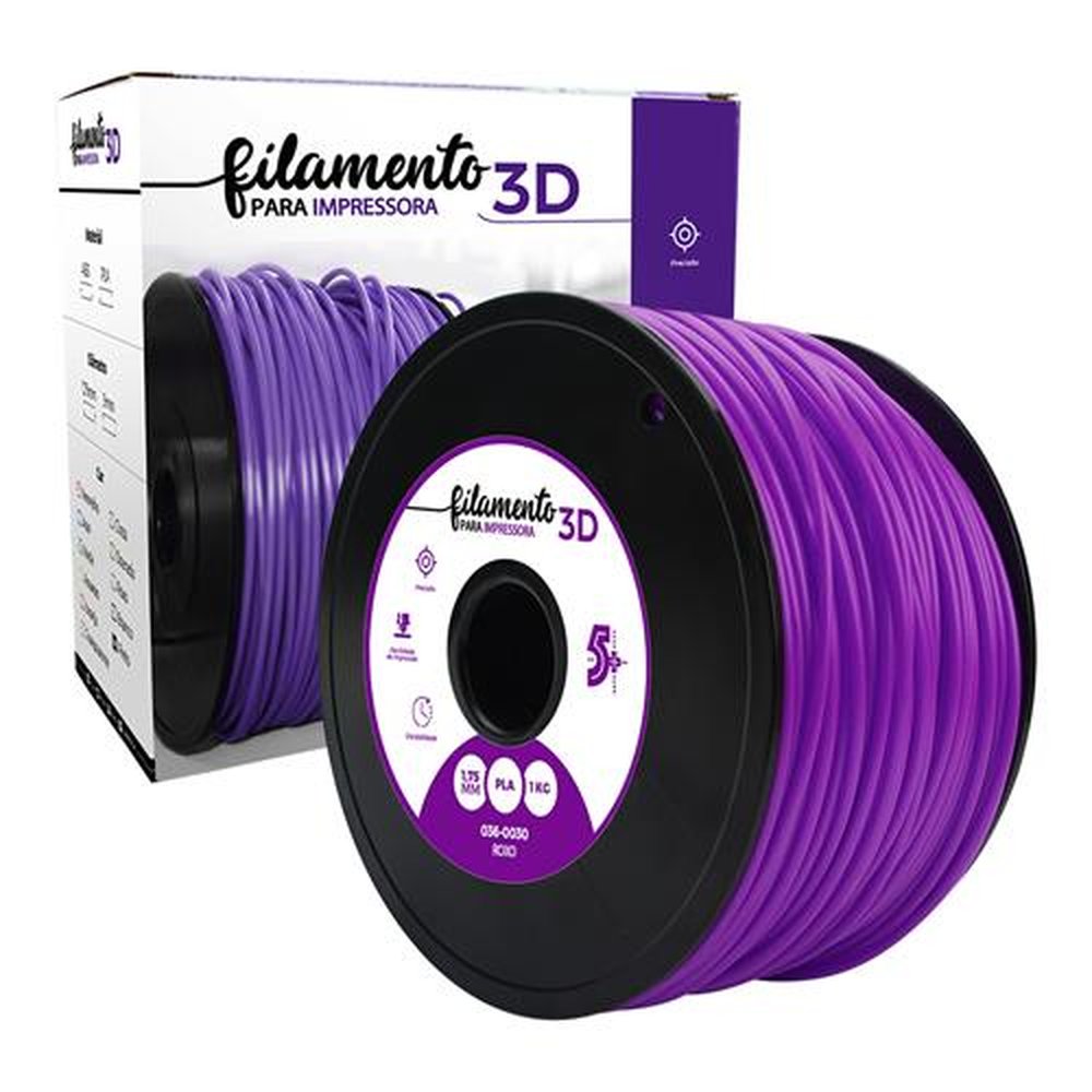 Filamento PLA Roxo - 1,75mm - 1KG