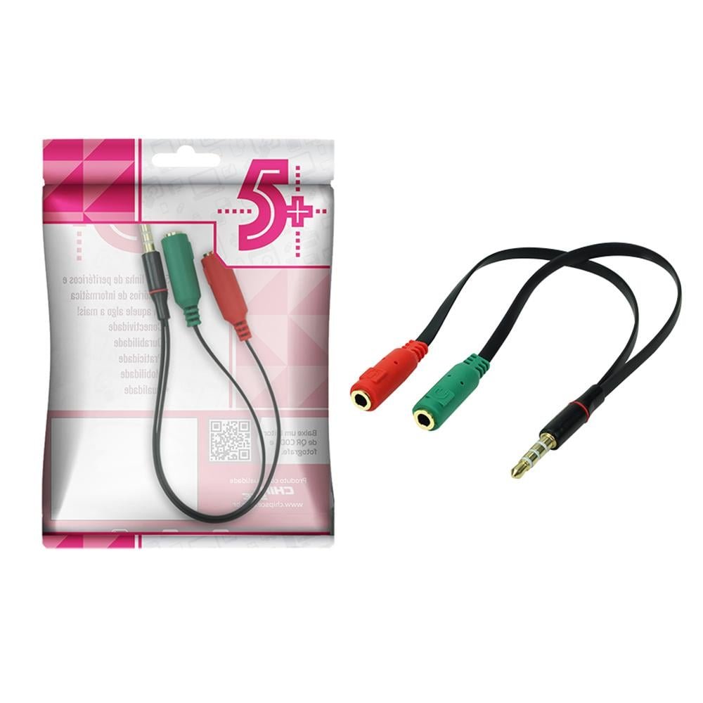 Cabo Adaptad Chipsce P3macho X2p2 Femea Microf Headset