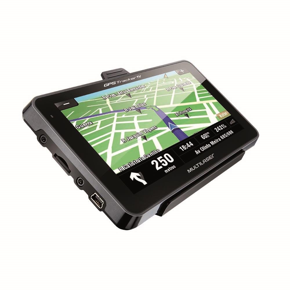 GPS Multilaser Tracker TV LCD 7 Pol. Touch FM Câmera de Ré Avin - GP039