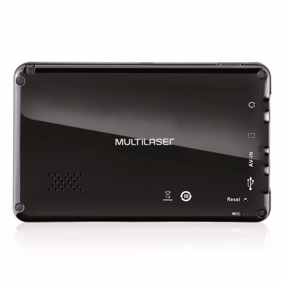 GPS Multilaser Tracker TV LCD 7 Pol. Touch FM Câmera de Ré Avin - GP039