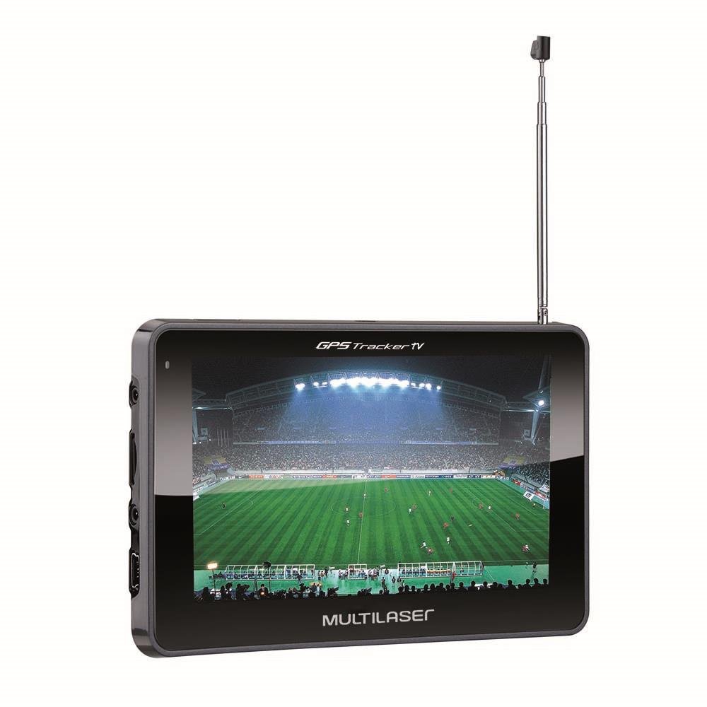 GPS Multilaser Tracker TV LCD 7 Pol. Touch FM Câmera de Ré Avin - GP039