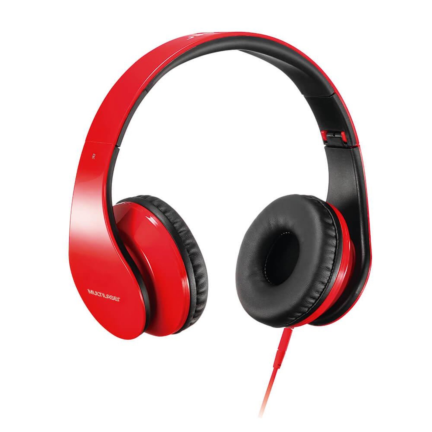 Fone De Ouvido Multilaser Com Microfone P2 Vermelho - PH112