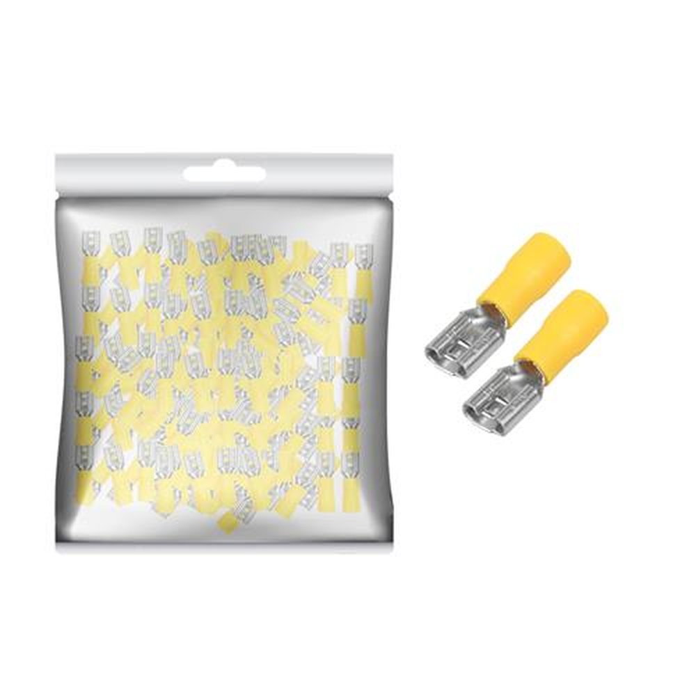 Terminal Femea Pre-isolado Fdd5.5-250 - 100 PCs