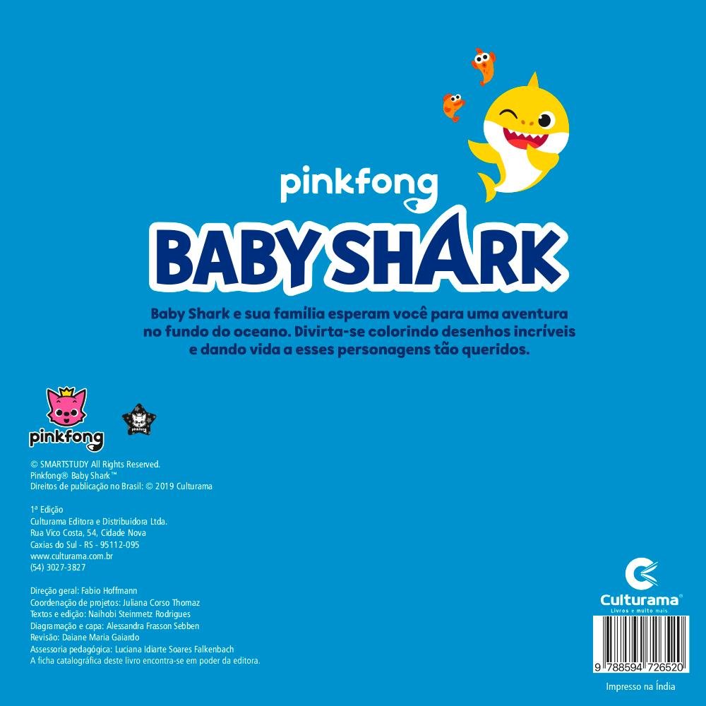 Livro de Colorir Baby Shark