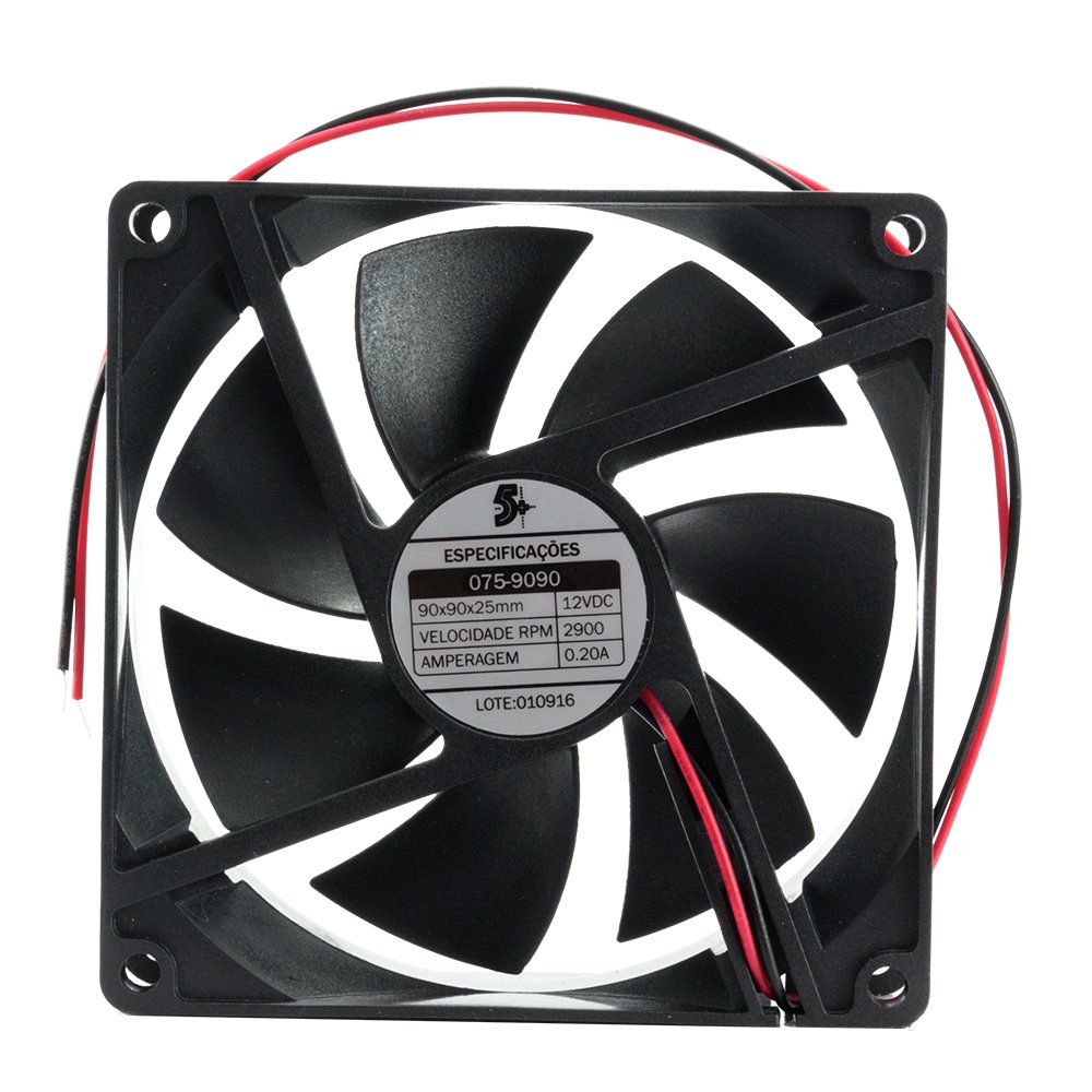 Microventilador 90 X 90 X 25mm - 12V