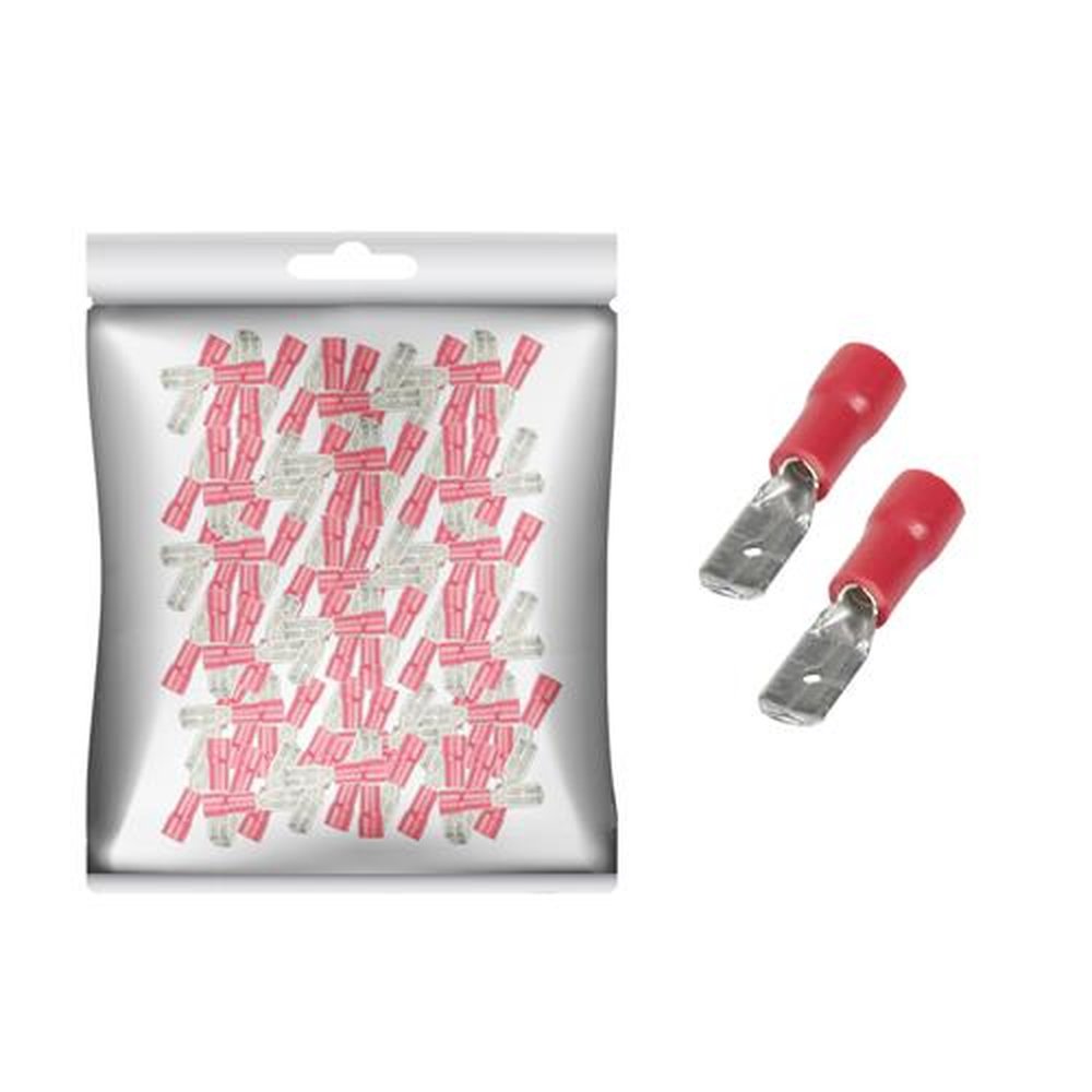 Terminal Macho Pre-isolado Mdd1.25-187 - 100 PCs