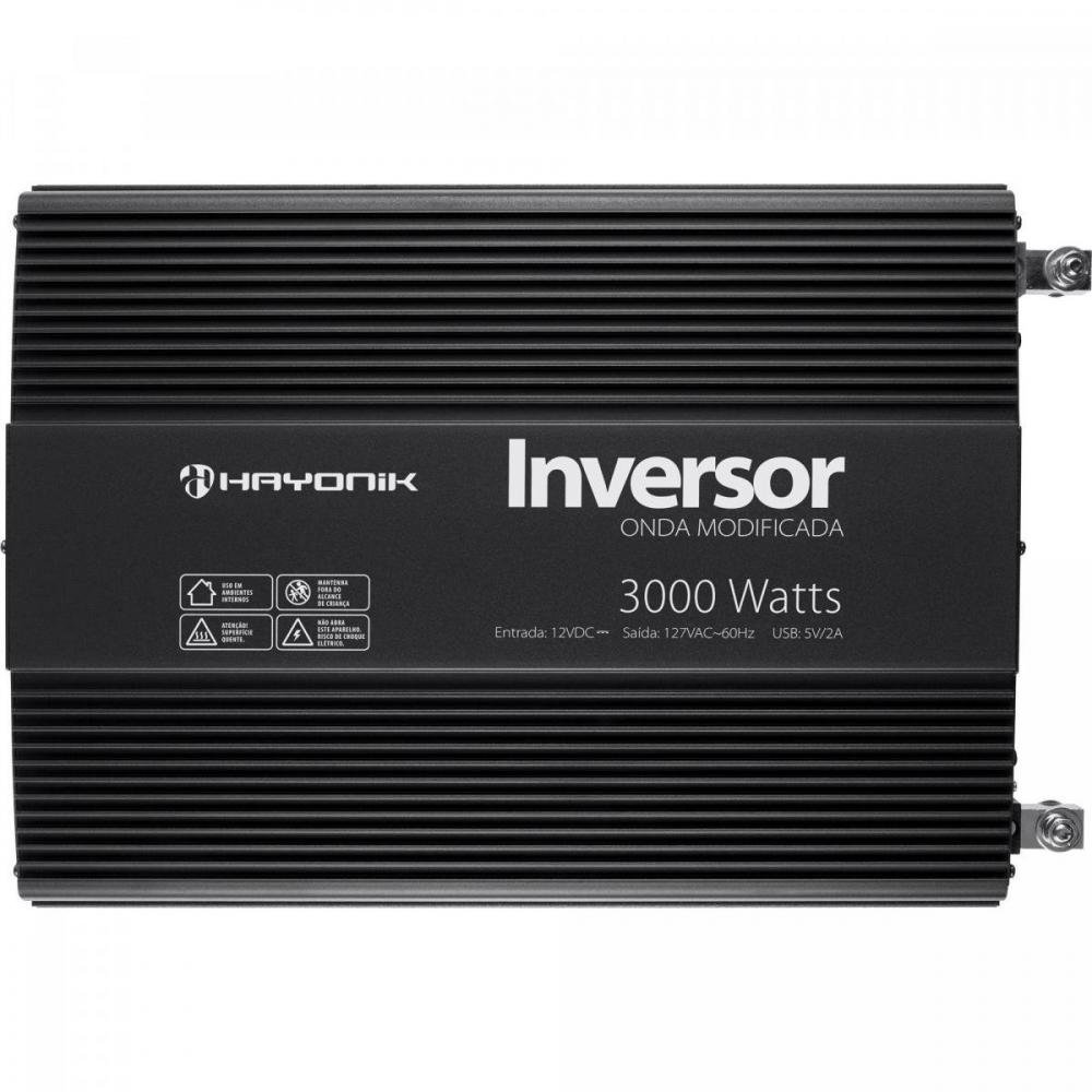 Inversor de Onda Modificada 3000W 12Vdc/127V PW12-1 Off Grid Hayonik