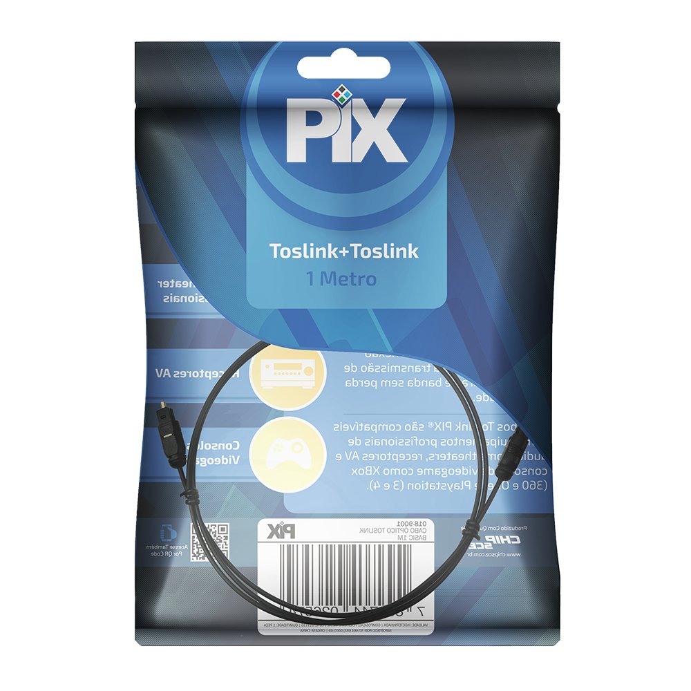 Cabo Optico Toslink Profissional 1m