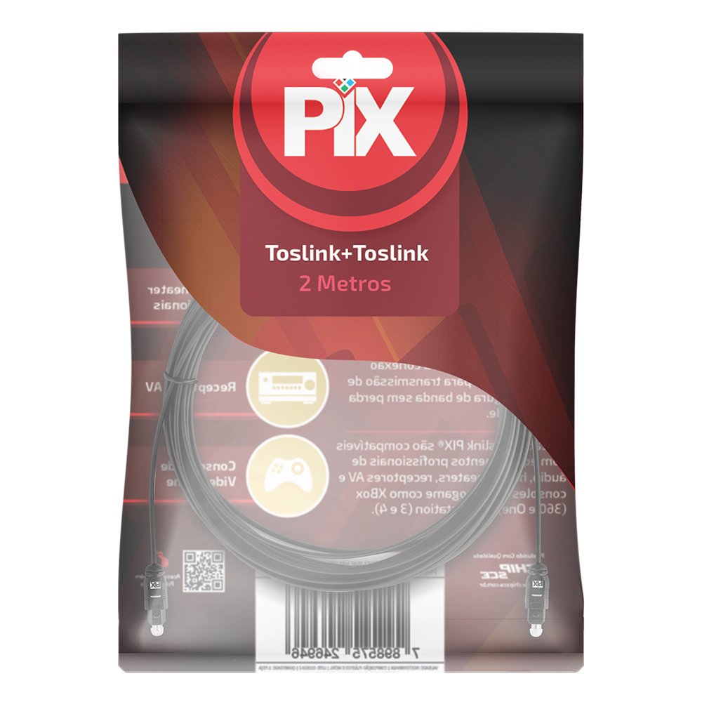 Cabo Optico Toslink Profissional 2m