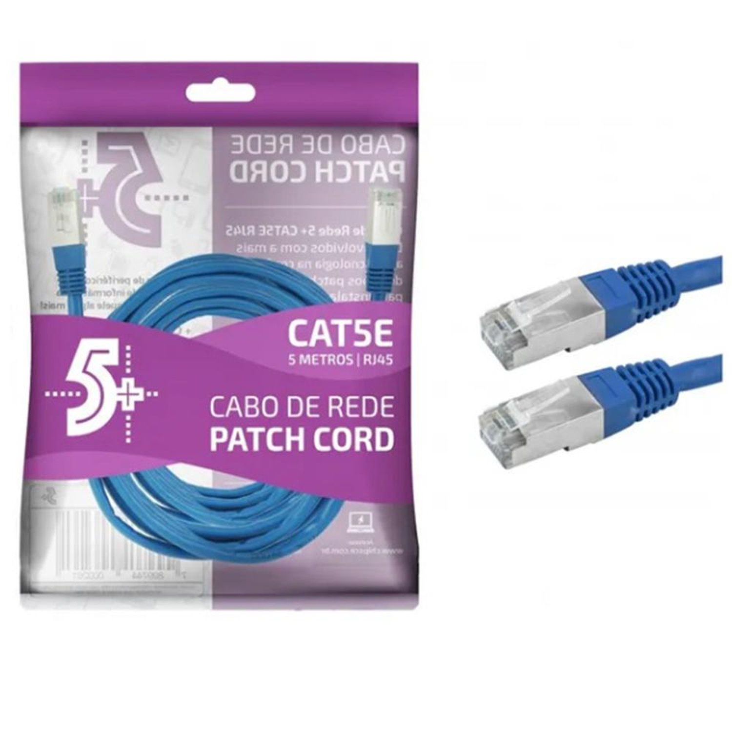 Patch Cord 5 Metros Cat5e 5+ - 018-9913