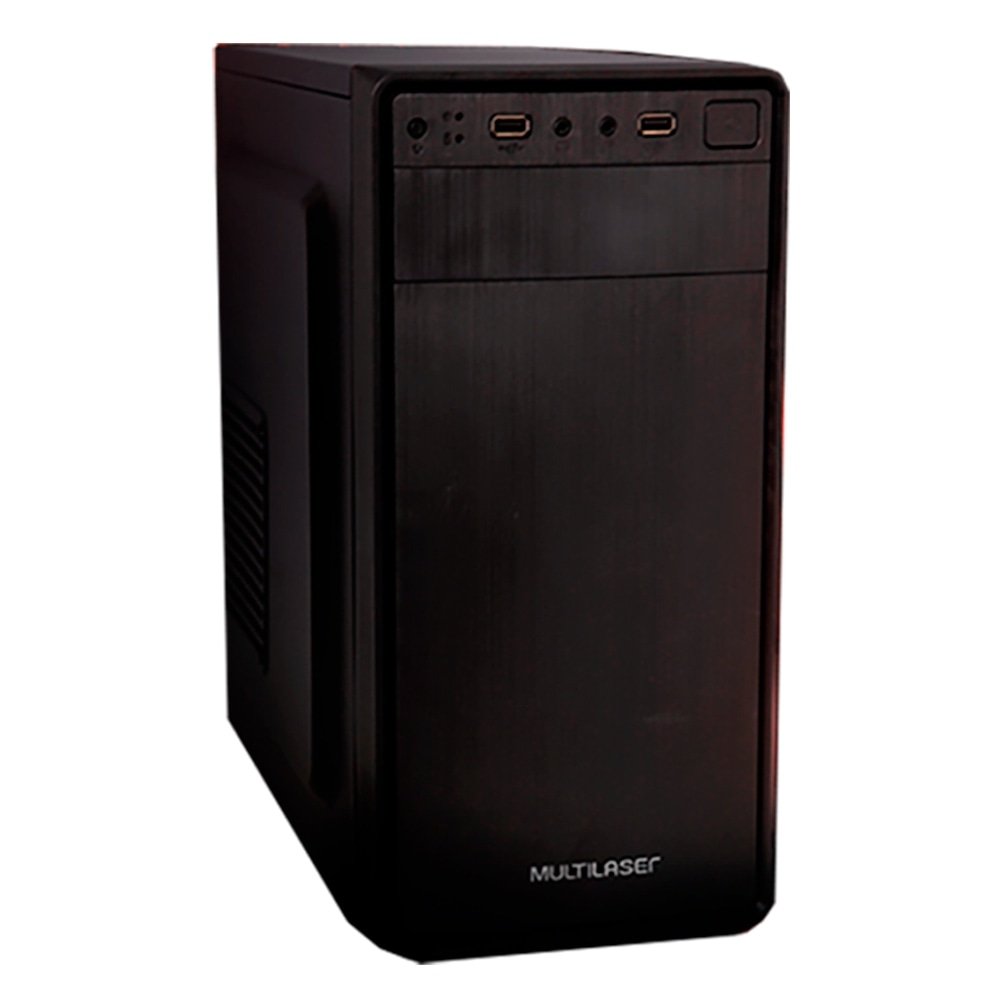 Computador Micro Multilaser DT50, AMD R3, 4GB, 1TB, Sem Monitor, Linux, Preto + Kit Teclado e Mouse