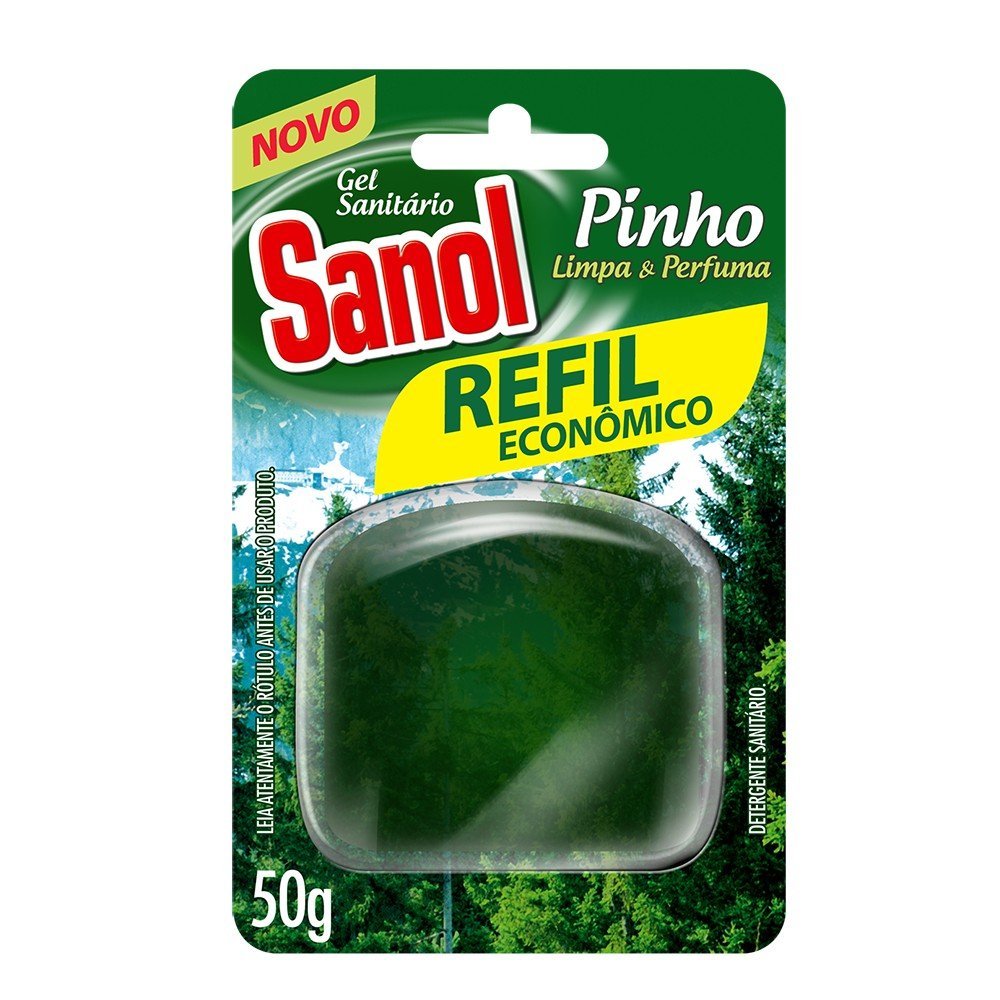 Gel Sanitario Sanol Refil Campos De Pinho 12X50Ml