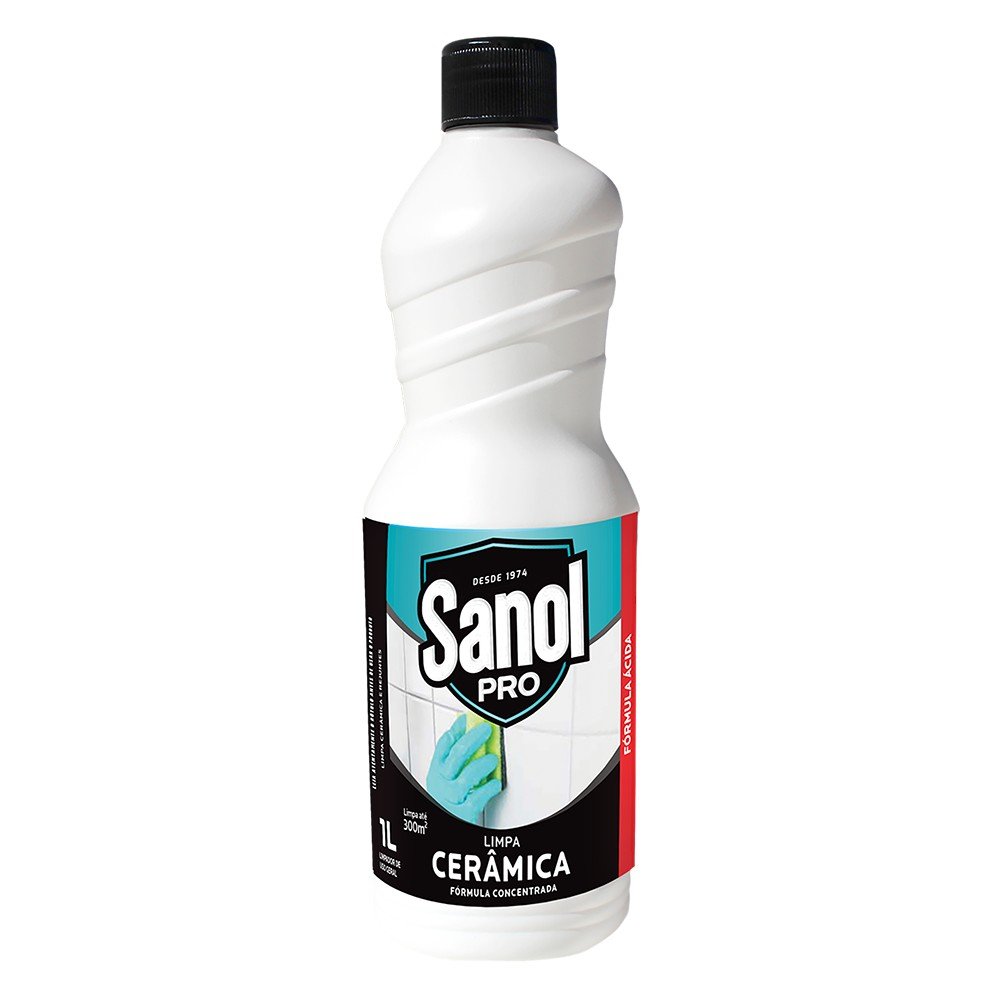 Limpa Cerâmica Sanol Pro 12X1L