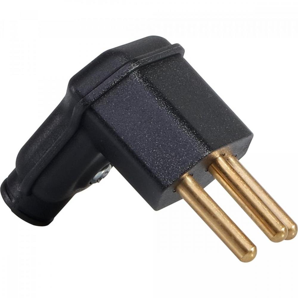 Plug 3 Pinos 90° 20a Pld8-3 Preto Margirius