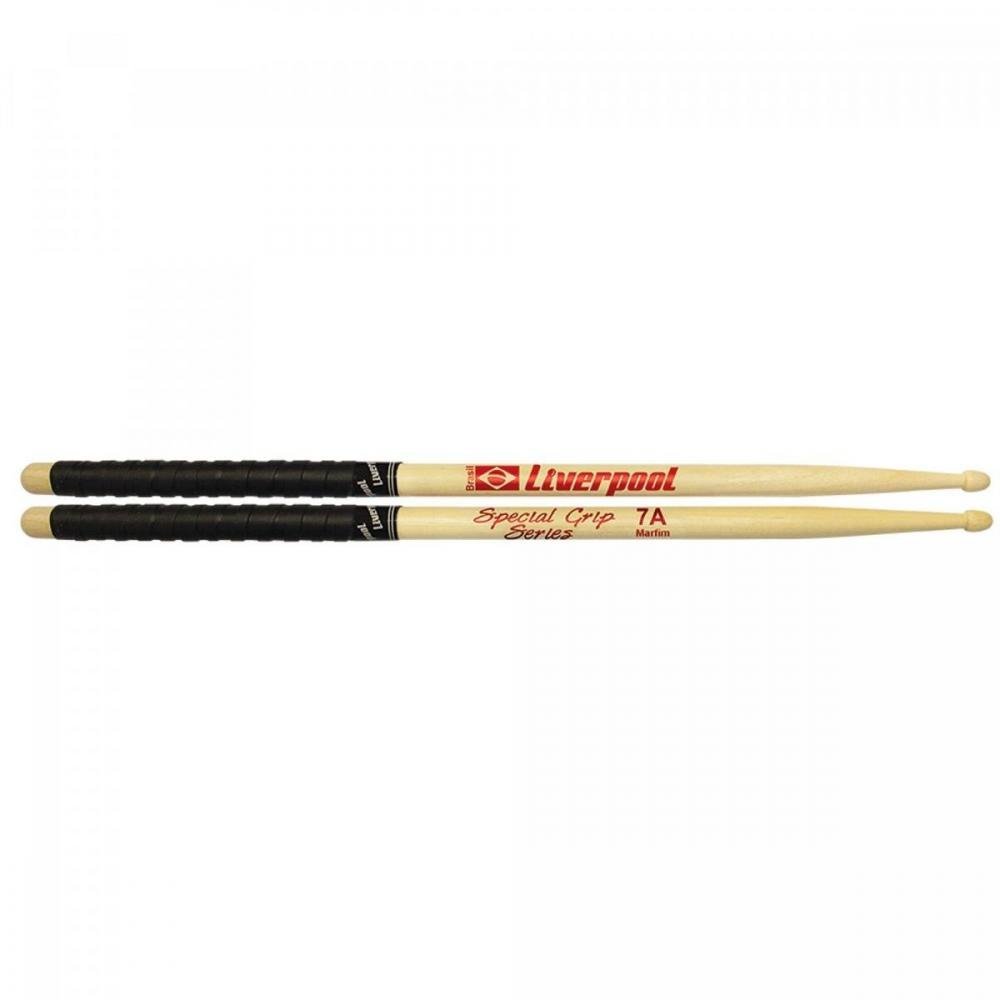 Baqueta para Bateria 7a Special Grip Liverpool - Pacote com 2 Unidades (1 Par)
