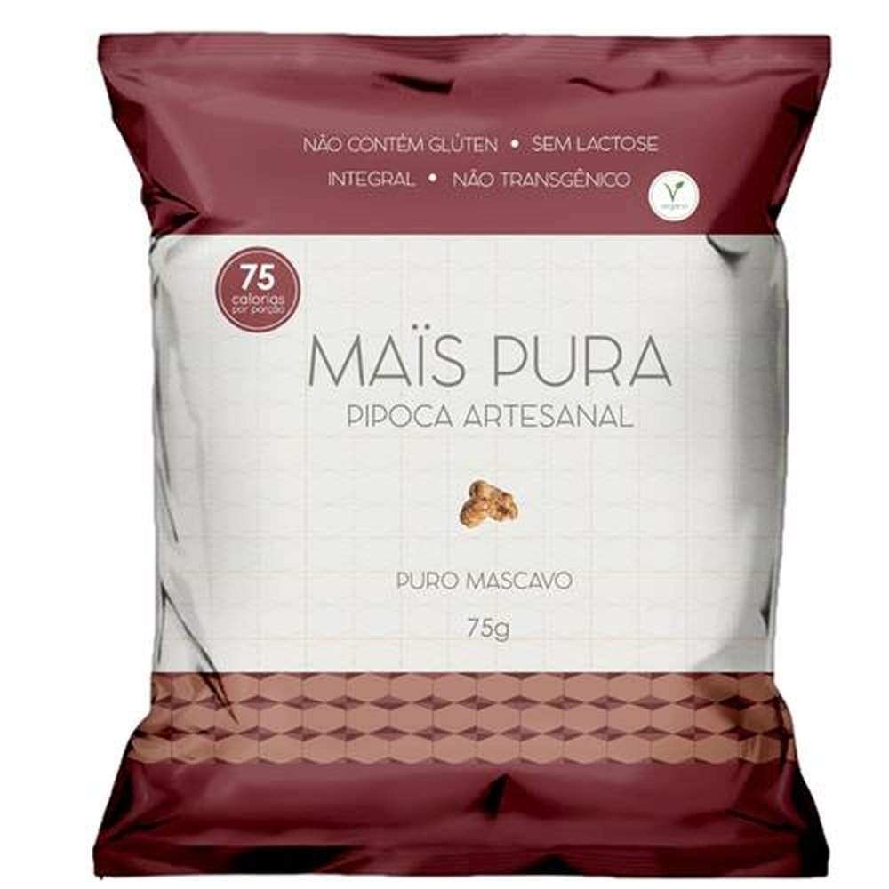 Pipoca Mais Pura Sabor Puro Mascavo 75 g