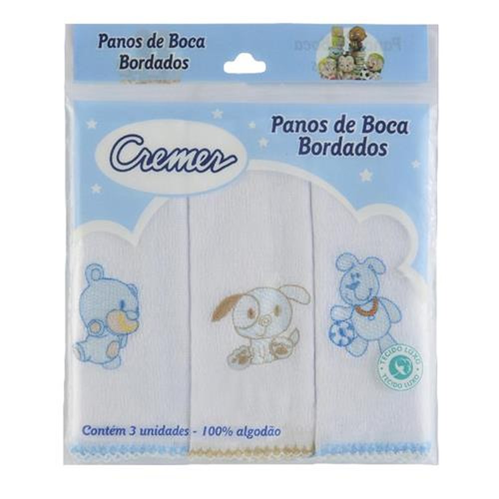 Pano Boca Cremer 35x35cm Menino Com 03