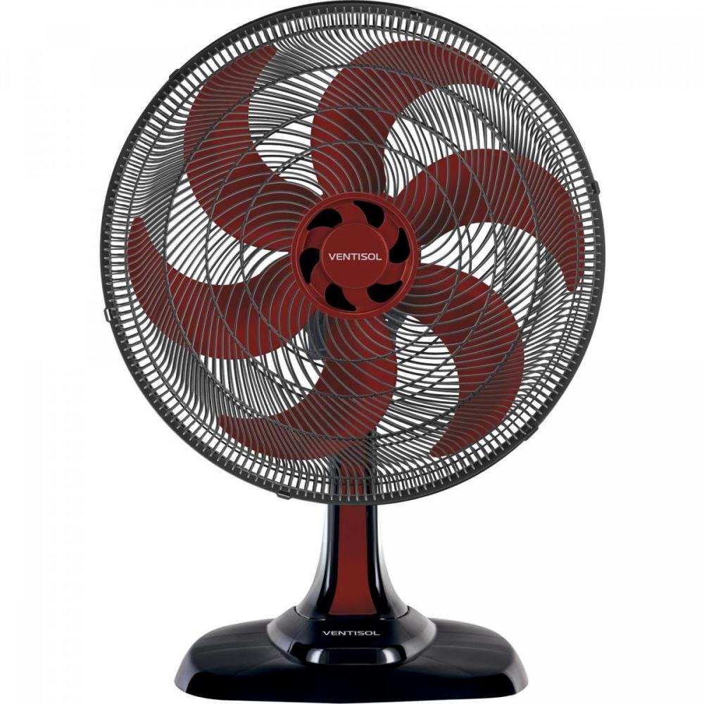 Ventilador de Mesa 50cm 127v Turbo6 Vermelho Ventisol