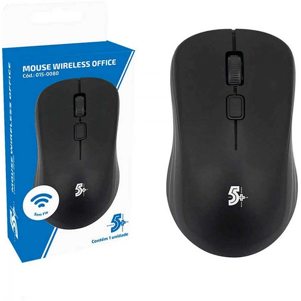 Mouse Óptico Sem Fio 2.4 Ghz Office MW-500 5 + - 015-0080