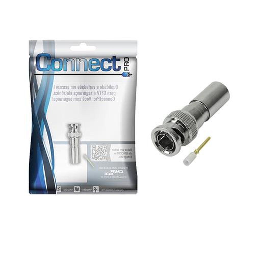 Plug BNC 75 Ohms - BNC HD 75 Ohms Profissional - 7.5mm